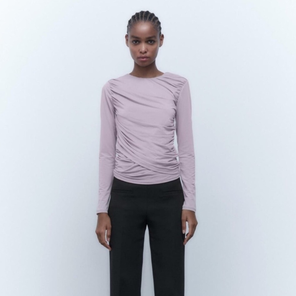 Zara Ruched Blouse - Picture 5 of 8